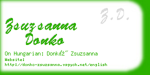 zsuzsanna donko business card